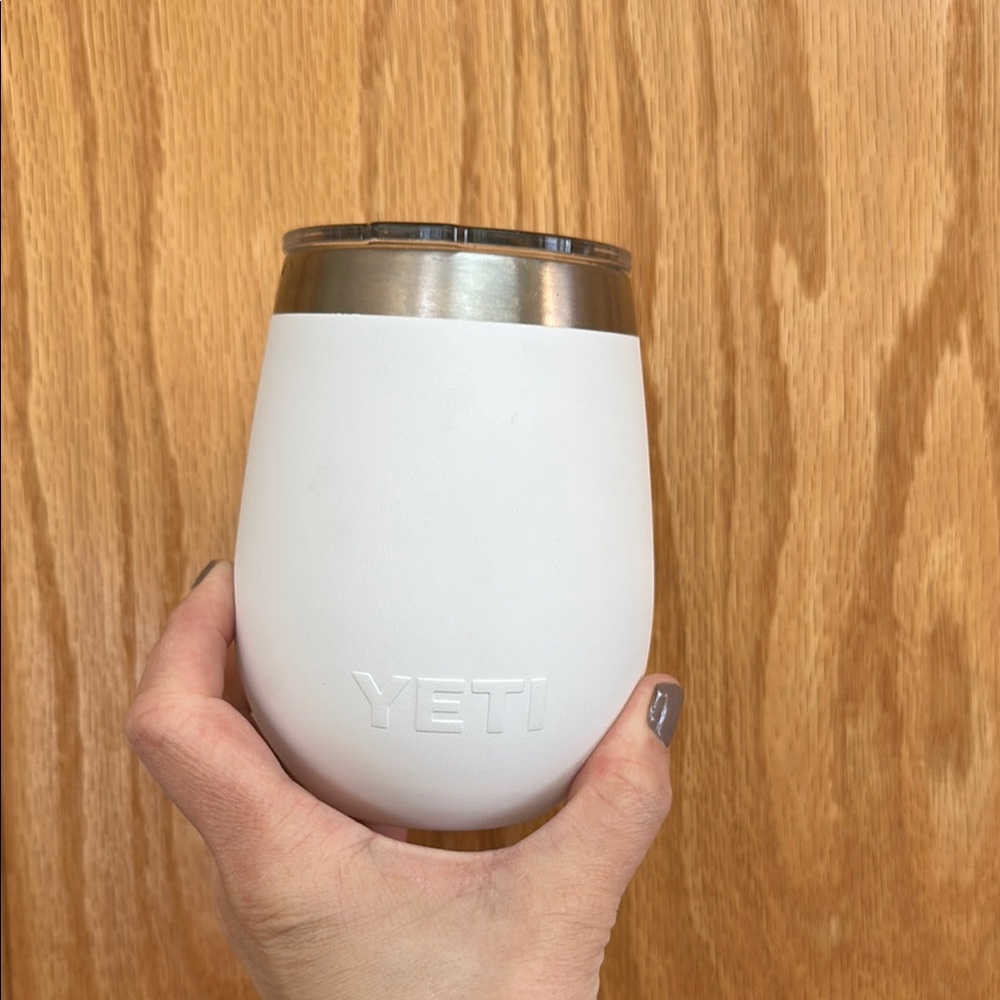 YETI White Stainless Steel Tumbler